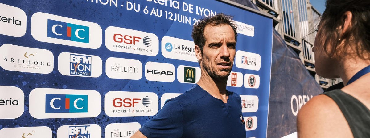 Richard Gasquet à l'Open Sopra Steria de Lyon
