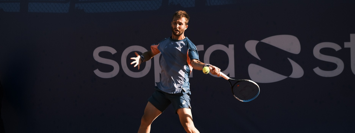 Corentin Moutet à l'Open Sopra Steria 2022