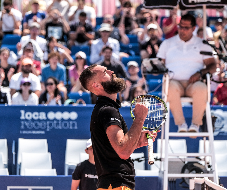 Paire, vainqueur de Pouille au Tennis Club de Lyon