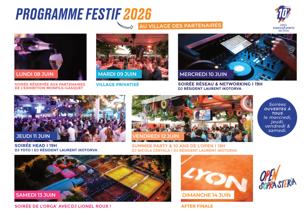 Programme festif Open Sopra Steria 2026